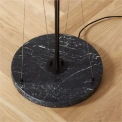 Campana Marquina Black Marble Floor Lamp 14 Campana Marquina Black Marble Floor Lamp -Home Furnishing Shop CampanaBkMrqMrbFloorLampAV2SHF22