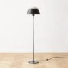 Campana Marquina Black Marble Floor Lamp
