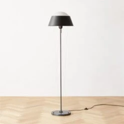 Campana Marquina Black Marble Floor Lamp