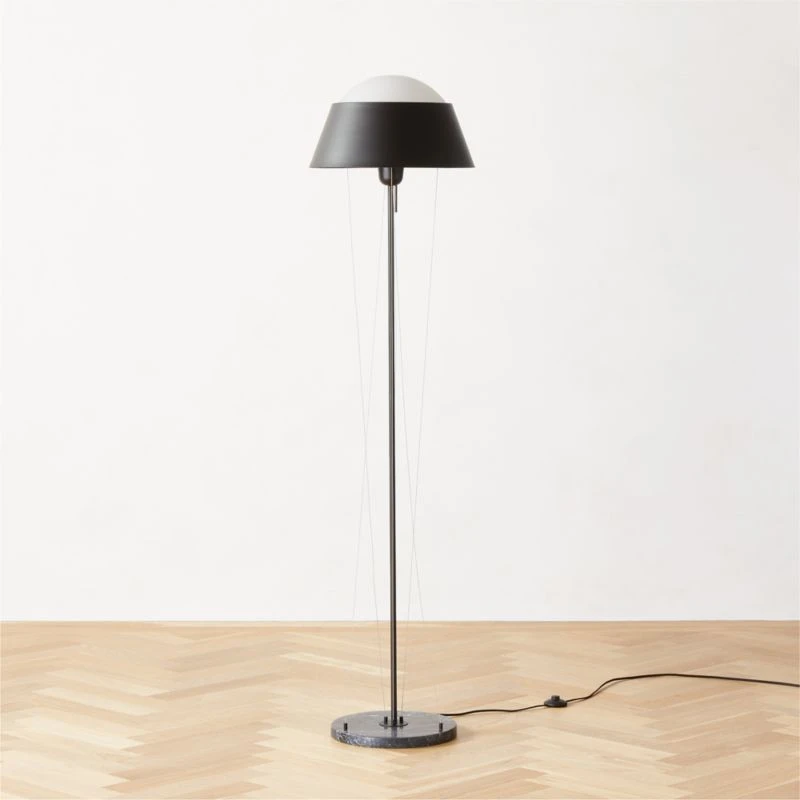 Campana Marquina Black Marble Floor Lamp 3 Campana Marquina Black Marble Floor Lamp