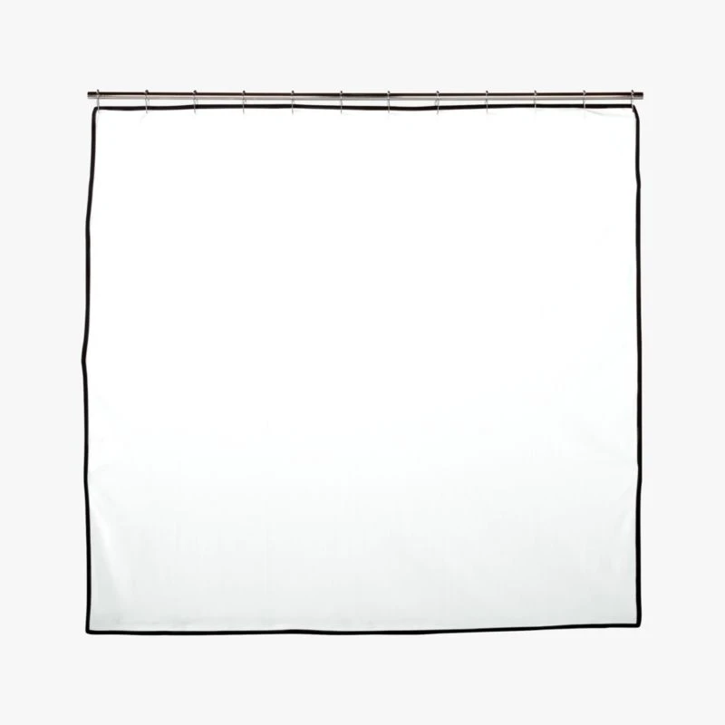 Capri Black Border Shower Curtain 72" 6 Capri Black Border Shower Curtain 72" - Image 4