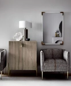 Demi Acrylic Rectangular Wall Mirror 24"x35" -Home Furnishing Shop CastWhitewashAcaciaCabinetFB19