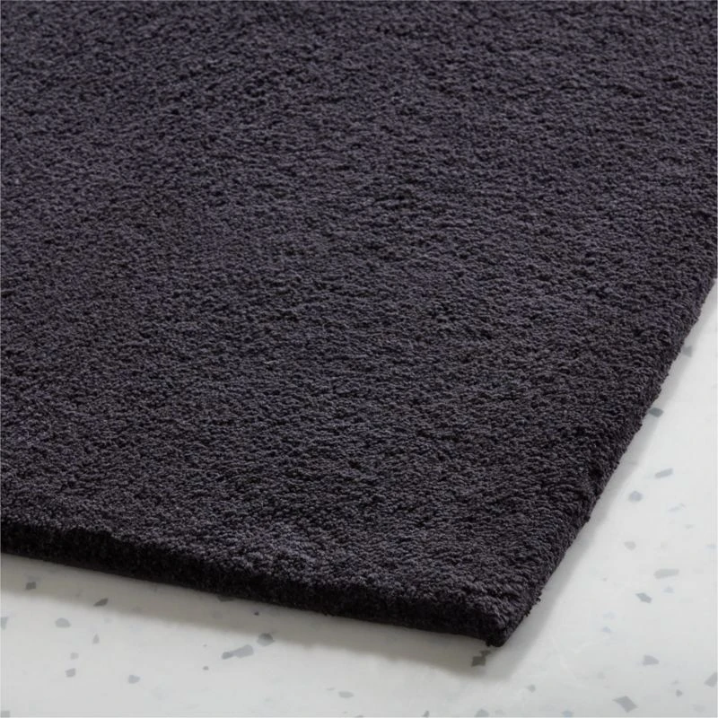 Chase Organic Cotton Black Bath Mat 24"x36" 5 Chase Organic Cotton Black Bath Mat 24"x36" - Image 3