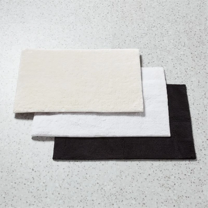 Chase Organic Cotton Warm White Bath Mat 24''x36'' 6 Chase Organic Cotton Warm White Bath Mat 24''x36'' - Image 4