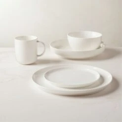 Contact White Salad Plate Set Of 8 9 Contact White Salad Plate Set Of 8 -Home Furnishing Shop ContactWhtDinnerwareGroupFHS22 3