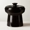 Contempri Black Cookie Jar 1 Contempri Black Cookie Jar -Home Furnishing Shop ContempriBlkCnstrCookieJrSHS22