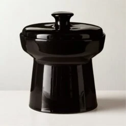 Contempri Black Cookie Jar