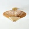 Copa Tiered Natural Rattan Flush Mount Light -Home Furnishing Shop CopaTrdNatRttnFlshMountSHF22
