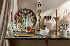 Stalk Gold Serving Platter -Home Furnishing Shop CosetteCrystalTaperCandleGG19