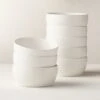 Crisp Matte White Soup Bowl Set Of 8 -Home Furnishing Shop CrispMttWhiteSoupBowlS8SHF20