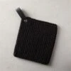 Crochet Black Pot Holder -Home Furnishing Shop CrochetBlackPotHolderSHS21