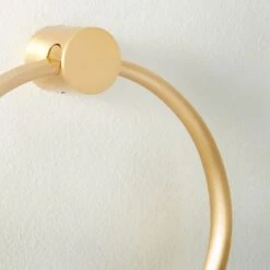 Damon Brushed Brass Towel Ring 9 Damon Brushed Brass Towel Ring -Home Furnishing Shop DamonBrdBrsTowelRingAVSHF22