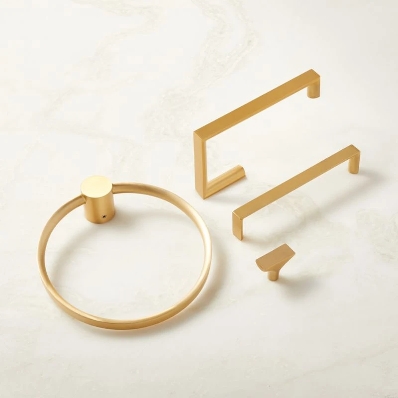 Damon Brushed Brass Towel Ring 6 Damon Brushed Brass Towel Ring - Image 4