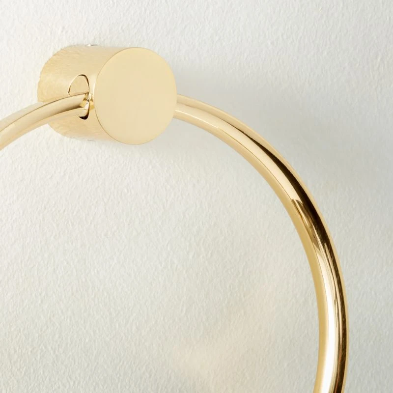 Damon Polished Brass Towel Ring 5 Damon Polished Brass Towel Ring - Image 3