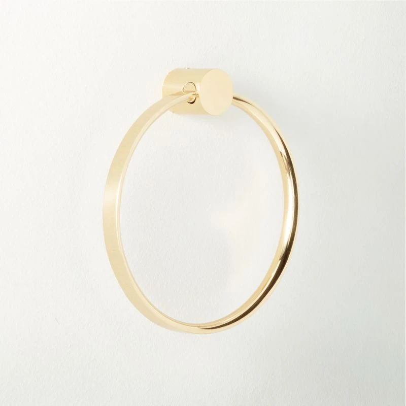 Damon Polished Brass Towel Ring 3 Damon Polished Brass Towel Ring