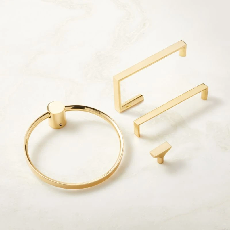 Damon Polished Brass Towel Ring 6 Damon Polished Brass Towel Ring - Image 4