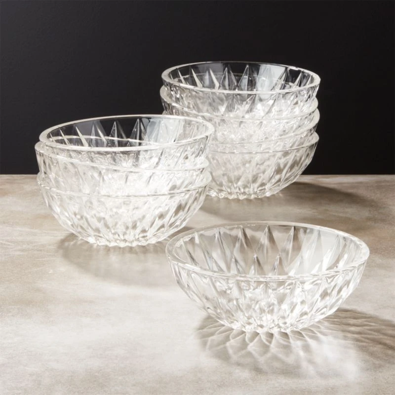 Daphne Glass Serving Bowl Set Of 8 3 Daphne Glass Serving Bowl Set Of 8