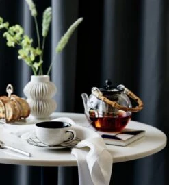 Bolt White Linen Napkin Set Of 4 -Home Furnishing Shop DashCupAndSaucerBoltWhiteJL19 1