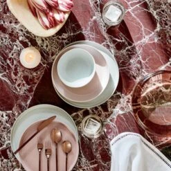 Bangle Dirty Rose Glass Decorative Bowl -Home Furnishing Shop DriftReactiveDinnerwareAG21 1x1