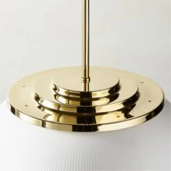 Dufrene Polished Brass Pendant Light -Home Furnishing Shop DufrenePldBrsPendantAV2SHS23