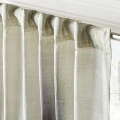 Elysium Green Dupioni Silk Window Curtain Panel 48"x84'' -Home Furnishing Shop ElysiumGrnCrtn96PanelAV3SHF23