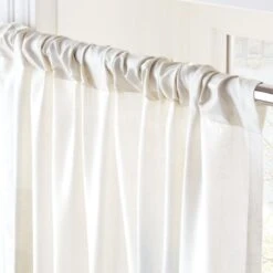 Elysium Neutral Dupioni Silk Curtain Panel 48"x84" -Home Furnishing Shop ElysiumNtDpSk96inCrtnPnlAV2SHS22