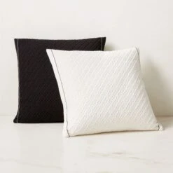 Evora Black Throw Pillow 23" -Home Furnishing Shop EvoraPillowGroupFHS23