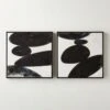 'Pebble' Framed Wall Art Set Of 2 2 'Pebble' Framed Wall Art Set Of 2 -Home Furnishing Shop FibonacciS2SHF23