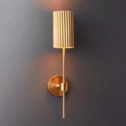Fluted Gold Wall Sconce -Home Furnishing Shop FlutedWallSconceROF17