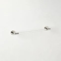 Flynn Crystal And Polished Nickel Towel Bar 18"