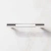 Flynn Polished Nickel And Crystal Handle 4" 1 Flynn Polished Nickel And Crystal Handle 4" -Home Furnishing Shop FlynnCrystalHndlPldNkl4inSHS22