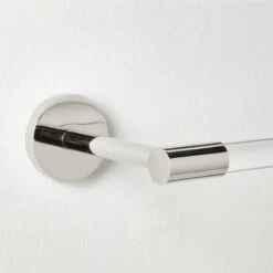 Flynn Crystal And Polished Nickel Wall Mounted Toilet Paper Holder -Home Furnishing Shop FlynnPlhdNklWllMtdTPHldrAVSHS23