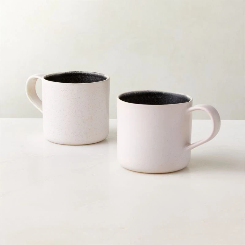 Fynn Black And White Coffee Mug With Reactive Glaze 4 Fynn Black And White Coffee Mug With Reactive Glaze - Image 2