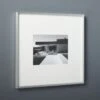 Gallery Brushed Silver Picture Frame With White Mat 8"x10" -Home Furnishing Shop Gallery8x10FrmeSlvrWhtMatSHS17