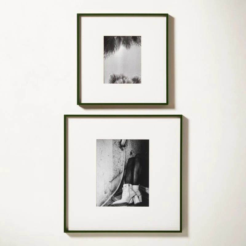 Gallery Green Picture Frame With White Mat 8"x10" 7 Gallery Green Picture Frame With White Mat 8"x10" - Image 5