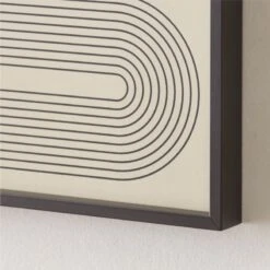 'Gia I' Screen Printed Wall Art In Black Frame 18"x24" -Home Furnishing Shop Gia118x24inBkGllyFmUmdAV2SHS22