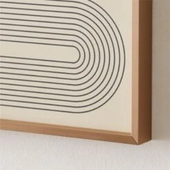 'Gia I' Screen Printed Wall Art In Brass Frame 18"x24" -Home Furnishing Shop Gia118x24inBsGllyFmUmdAV2SHS22