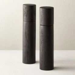 Grind Black Salt-Pepper Grinder Set Of 2