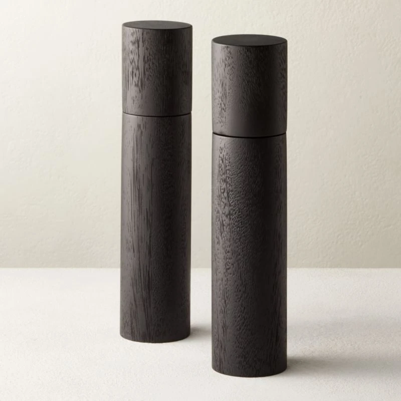 Grind Black Salt-Pepper Grinder Set Of 2 3 Grind Black Salt-Pepper Grinder Set Of 2