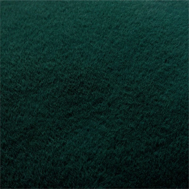 Harlee Round Green Faux Fur Throw Pillow 20" 4 Harlee Round Green Faux Fur Throw Pillow 20" - Image 2