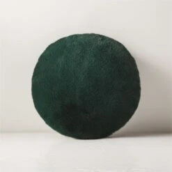 Harlee Round Green Throw Pillow 16"