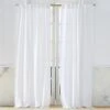 Heavyweight White Linen Curtain Panel 2 Heavyweight White Linen Curtain Panel -Home Furnishing Shop HeavyweightWhtLnCrtPnl96inSHF19