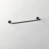 Hex Matte Black Towel Bar 18" -Home Furnishing Shop HexTowelBar18inBlackSHS19