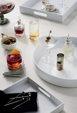 Potion Glass Elixir Bottle -Home Furnishing Shop HiGlossWhiteTraysOC18