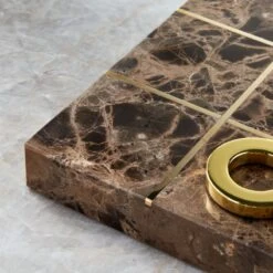 Indah Brown Marble Tic-Tac-Toe 8 Indah Brown Marble Tic-Tac-Toe -Home Furnishing Shop IndahBrnMarbleTicTacToeHAVSHF22