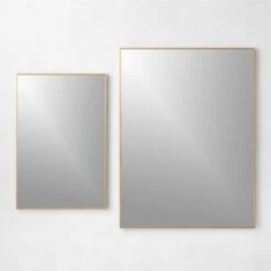 Infinity Rectangular Brass Wall Mirror 36"x48" -Home Furnishing Shop InfinityBrsRectWllMrrrsGrpFHS22