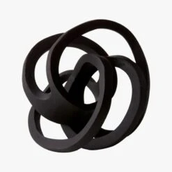 Infinity Black Knot Sculpture 24 Infinity Black Knot Sculpture -Home Furnishing Shop InfinityKnotBlackAVF17
