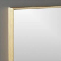 Infinity Brass Rectangular Wall Mirror 24"x36" -Home Furnishing Shop InfinityRectMirr24x36BrsROS20