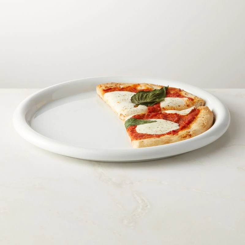 Inge White Round Pizza Serving Platter 4 Inge White Round Pizza Serving Platter - Image 2