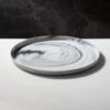 Swirl Black And White Serving Platter -Home Furnishing Shop JFSwirl14inServingPlatterSHF20